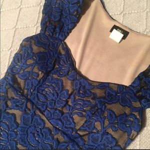Blue Lace Midi Dress by HMS